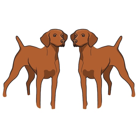 Signmission Vizsla Dog Decal, Dog Lover Decor Vinyl Sticker D-18-Vizsla